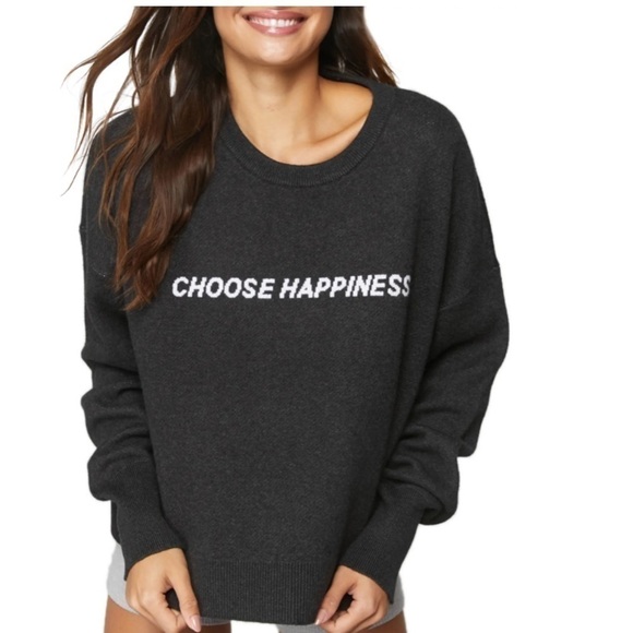 SPIRITUAL GANGSTER Choose Happiness Sweater Size S - Picture 1 of 2
